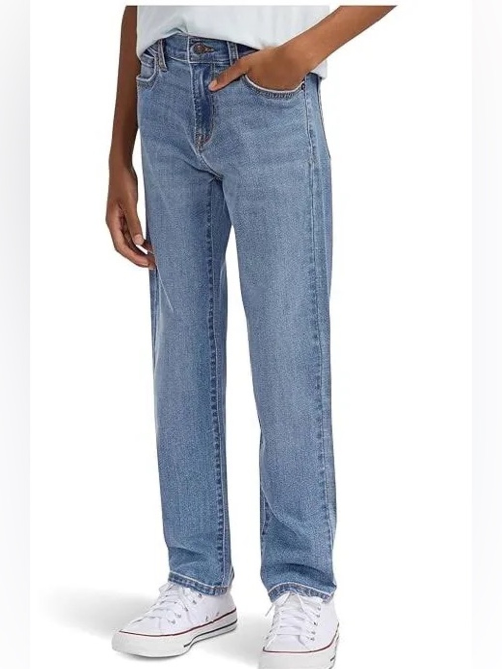 Abercrombie Kids Classic Straight Jeans Size 16 Regular Light Wash